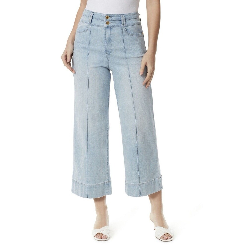 Anne Klein Women’s High Rise Wide Leg  Crop Jeans Size 10 NWT